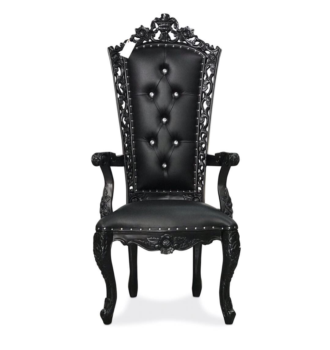 58” baroque king queen princess royal baroque wedding event party photography boutique hotel furniture throne chair armchair hand crafted