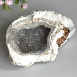 White Druzy Agate