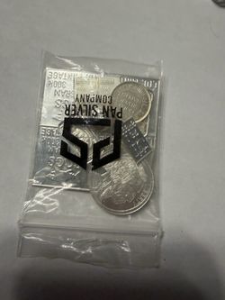 A bag with 1oz+  of silver grams