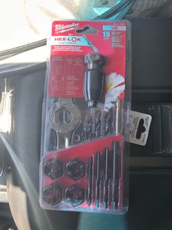 New Milwaukee SAE Tap and Die Set w/Hex-LOK 2-in-1 Handle (15-Piece)