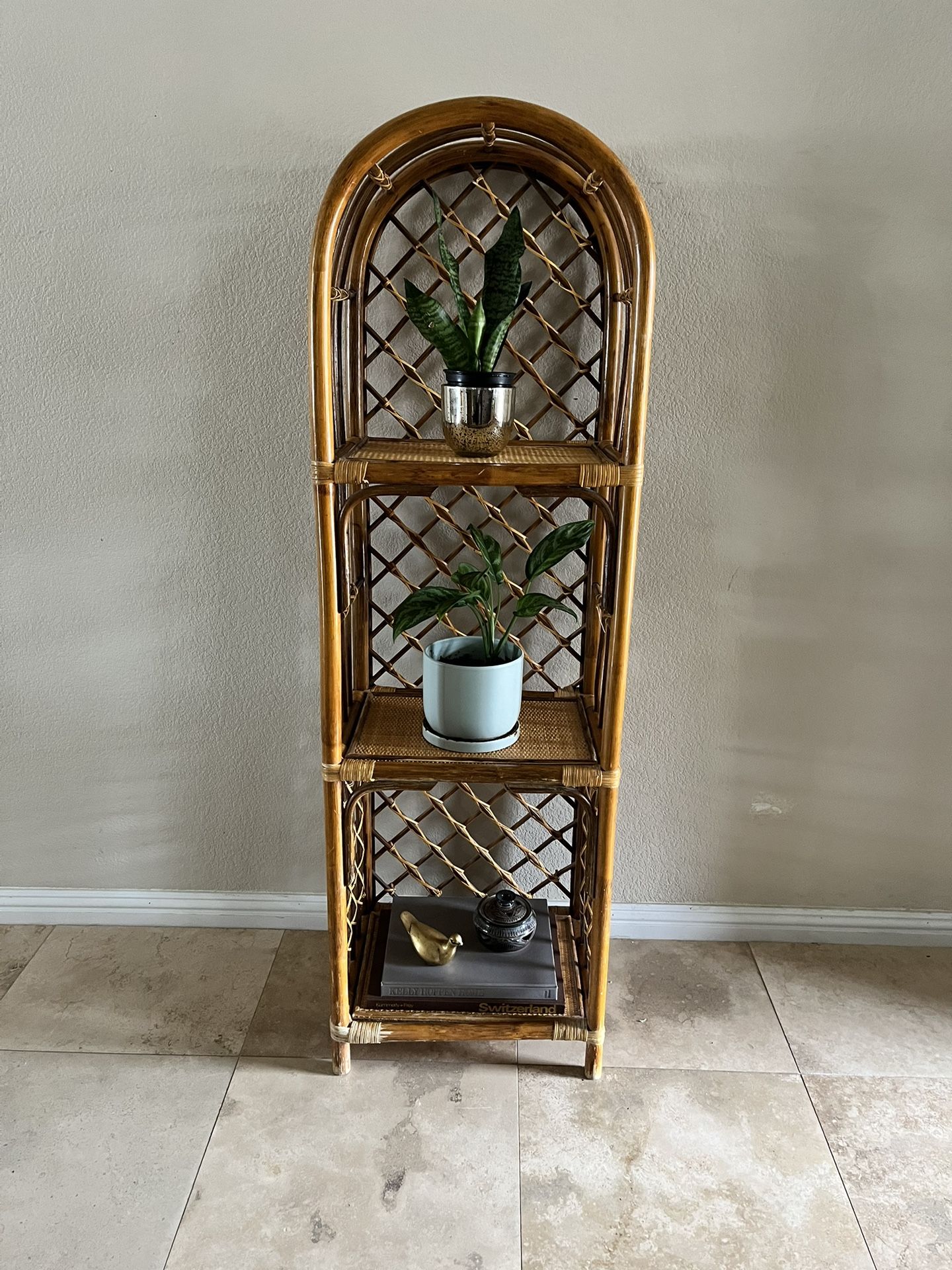 Vintage Wicker Shelf
