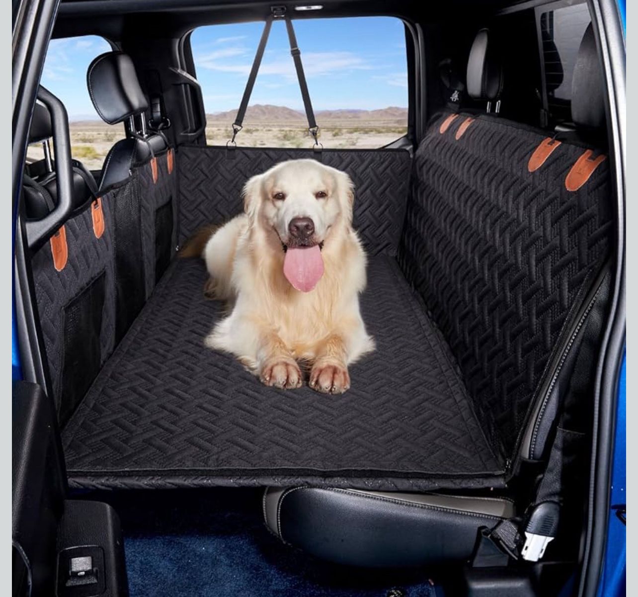 Truck Dog Seat Cover Back Seat,Back Seat Extender for Truck,Dog Hammock, for F150/RAM1500/Silverado