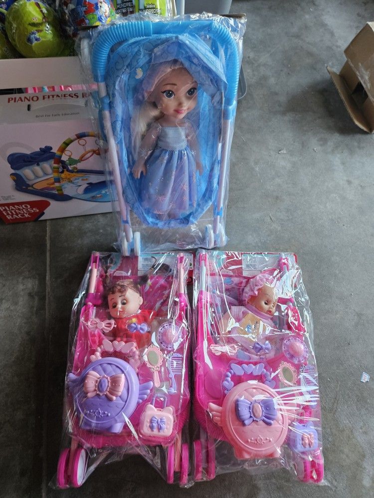 New Toy Doll With Stroller $20 Each