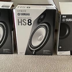 Yamaha HS8 Pair + HS8S Subwoofer