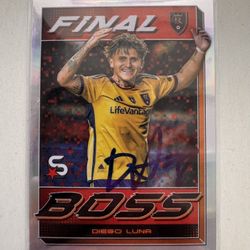 2024 Topps Diego Luna Final Boss On Card Auto #FB-14 USMNT Real Salt Lake
