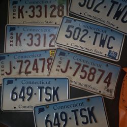 LICENSE PLATES CONNECTICUT