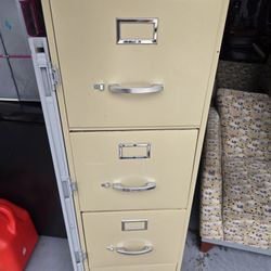 Vertical 4 Drawer Metal File Filing Cabinet Premier Tan