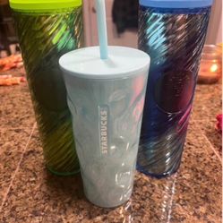 3 New Starbucks Tumblers Great GREAT Deal Get All