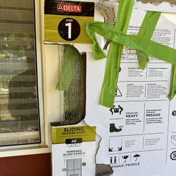 Delta Glass Sliding door bathroom 