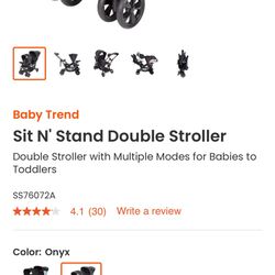 Baby Trend Stand And Sit Double With Car Seat 