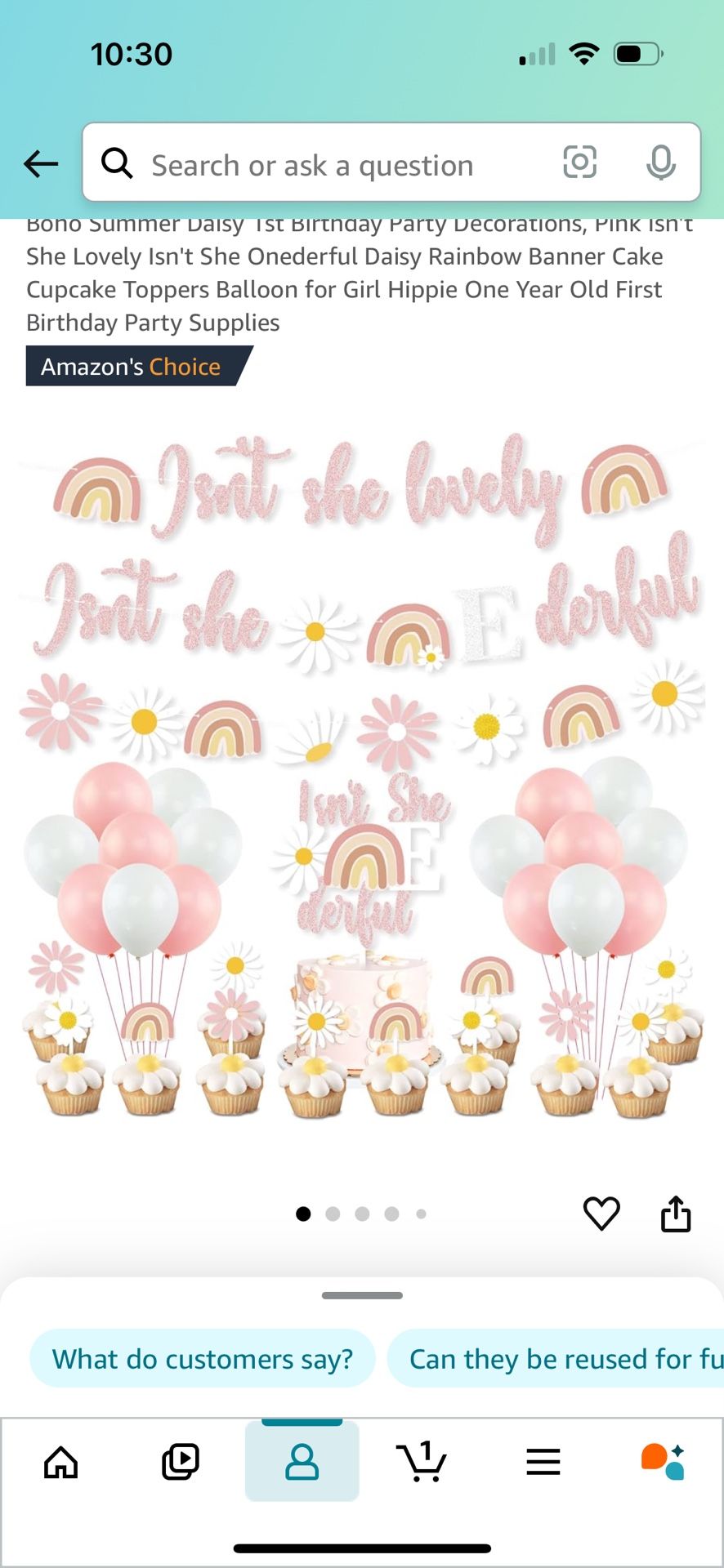 One Year Girl Party Supplies