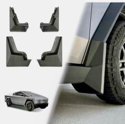 Tesla Mud Flaps Splash Guards Compatible with Tesla Cybertruck 2024 2025 Accessories Splash Fender OEM Style ABS Vehicle Se