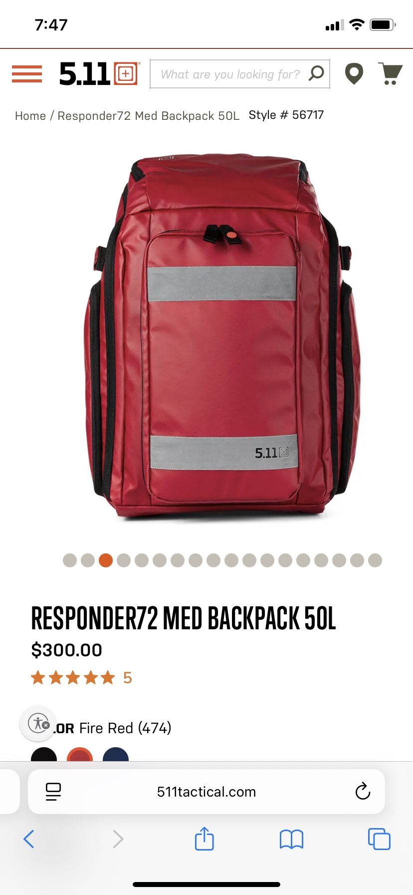 5.11 RESPONDER72 MED BACKPACK 50L (Buckeye)