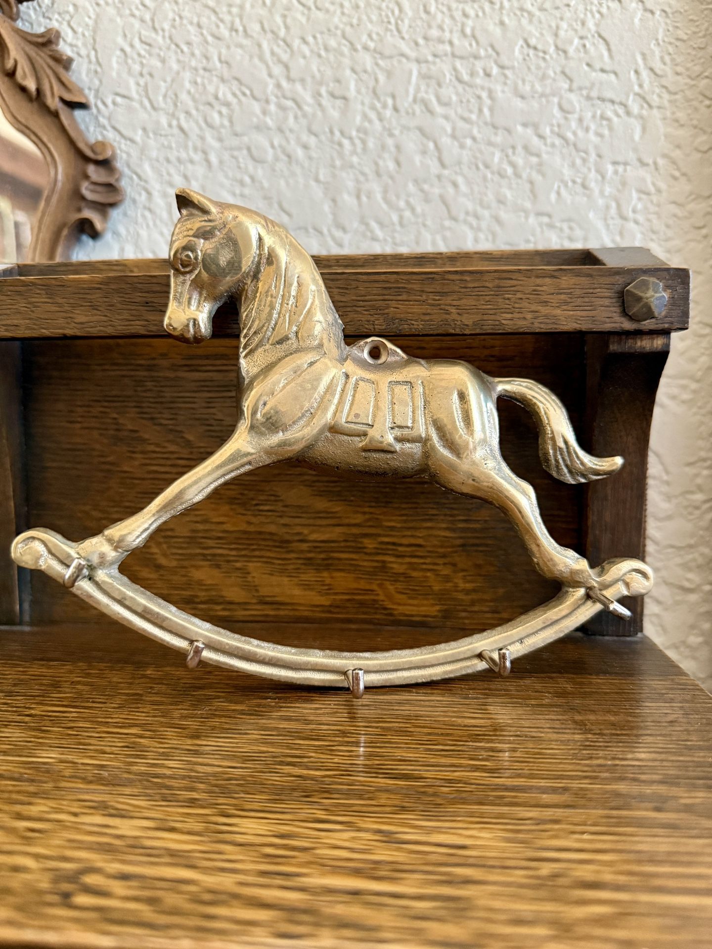 Brass Pony Key Holder