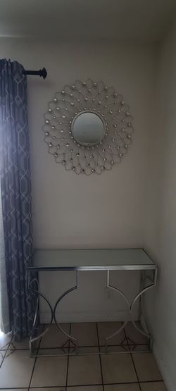 Mirror and table