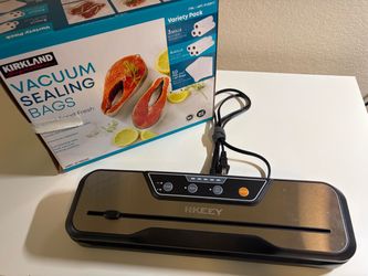 Food Vacuum Sealer Machine and Kirkland Signature Vacuum Sealing Bags, Assortment Pack