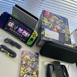 Nintendo Switch Splatoon 3 Edition Bundle with Game, Case, Grip