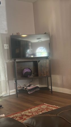 Coffee hutch from target / Vizio tv