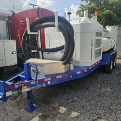 2021 Vacmasters System 1000 trailer-mounted vacuum excavation unit is a like-new, highly 