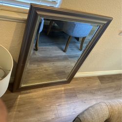 Mirror Glass With Frame