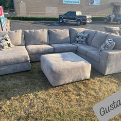 $38 Down Payment  Oversized Comfy Sectional Sofa Couch 