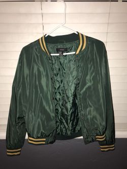 Forever 21 Green Bomber Jacket
