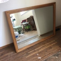 Maple Vintage Mirror