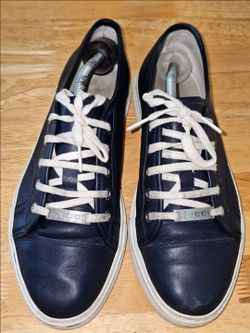 Used Gucci Leather Low Top Sneakers size 9