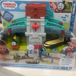 Thomas & Friends Talking Bulstrode & Which-Way Bridge Toy Train Playset