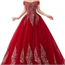 Glamorous off the shoulder  dress.