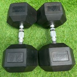 Rogue 75 Lbs Dumbells