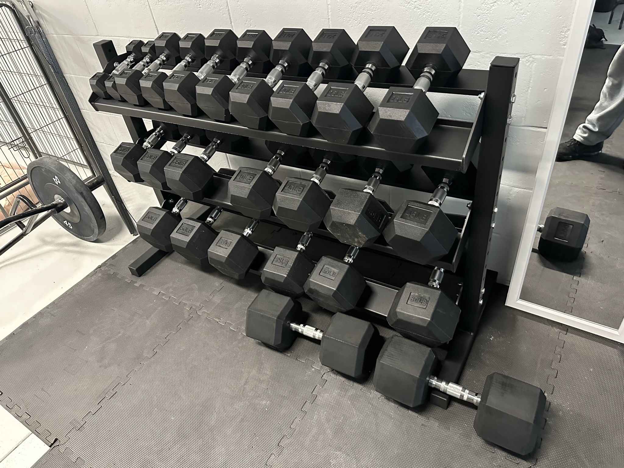 5-75lbs Dumbbells w/Rack