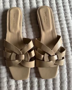 Nude Leather Sandals