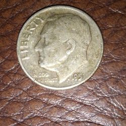 1951 Roosevelt Dime 