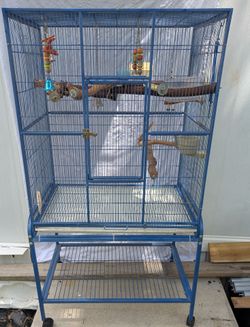 Set of bird cages for large bird
