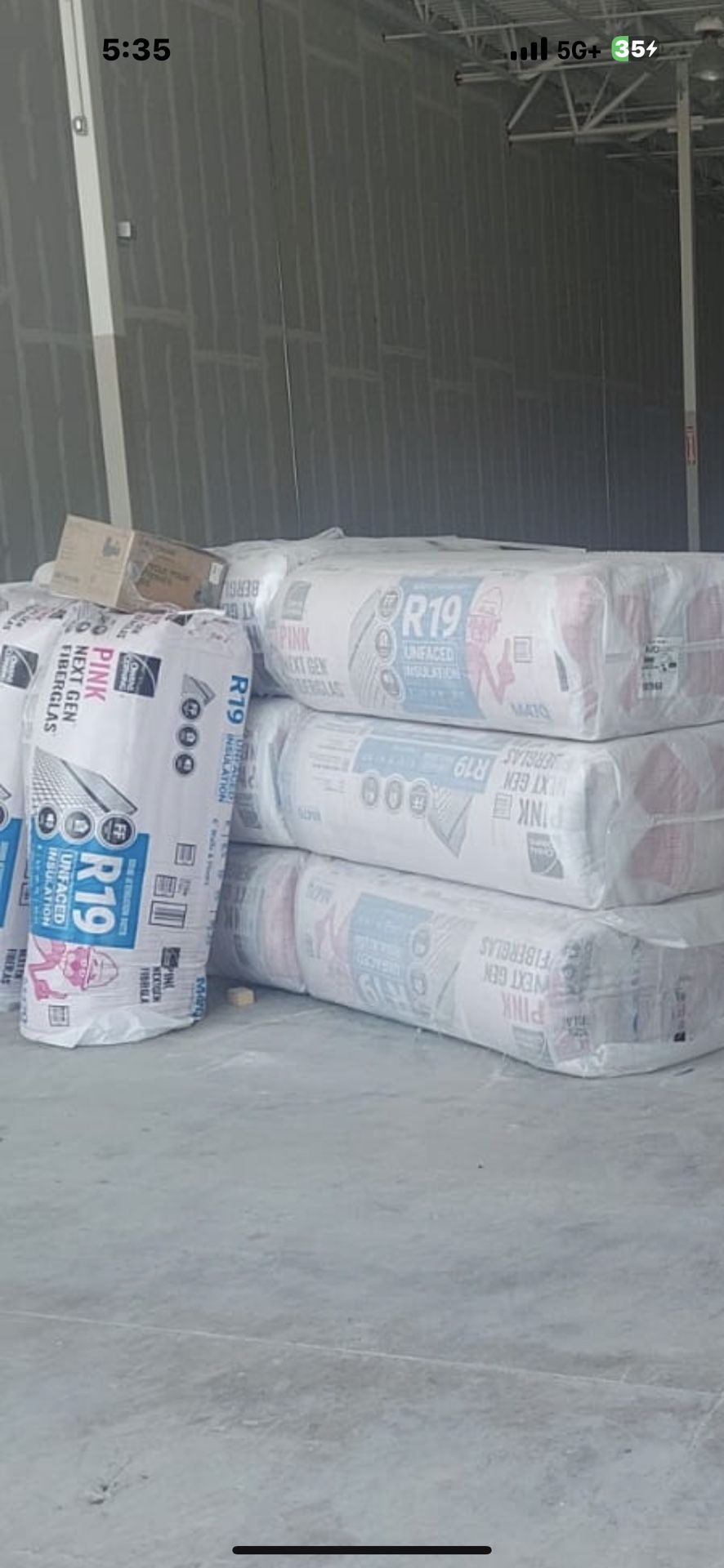 R-19 Unfaced Fiberglass Insulation Batt 24 in. x 96 in. Ínsulacion se habla español Paquete Grande