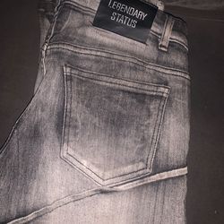 Grey Stack Jeans