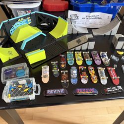 Huge Tech Deck & Fingerboard Lot - Ultimate Skatepark Set