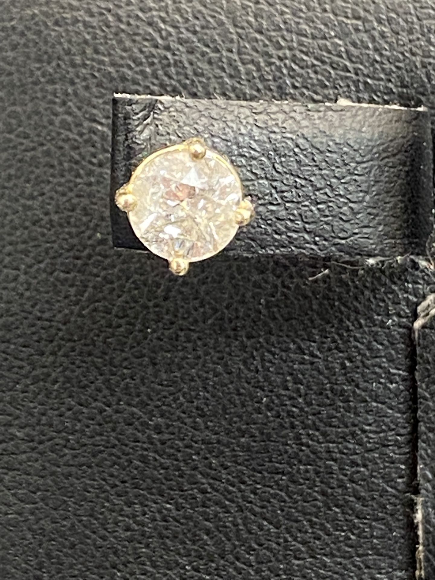 .65 Each Natural Diamond Screw Back Stud Earrings 