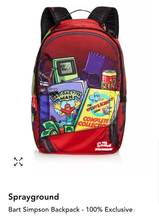 Brand new Rare Sprayground Simpsons Collab Backpack