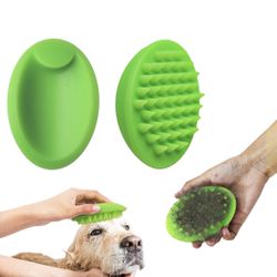 Bath/Massaging/Grooming 3 in 1 Pet Soft Silicone Non-Slip Brush for Cats & Dogs