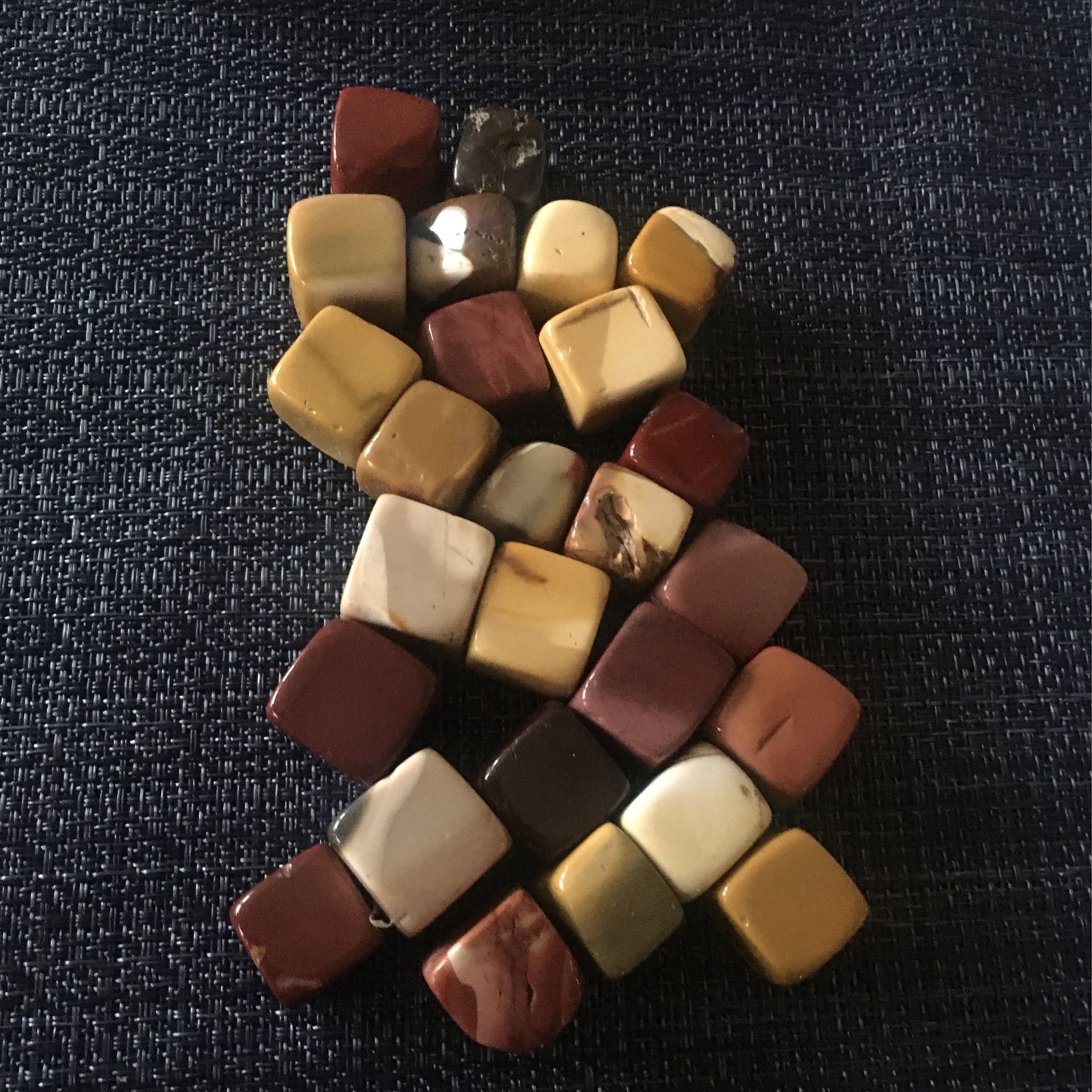 Beautiful Mookaite Cubes