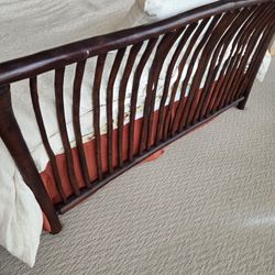Hickory Sling Shot Queen Bed Frame