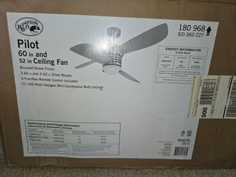Hampton Bay - Pilot ceiling fan