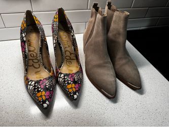 Designer Women’s Shoes – Sam Edelman Heels & Mark Fisher Booties – Excellent Condition – $50 Each- Women’s 9