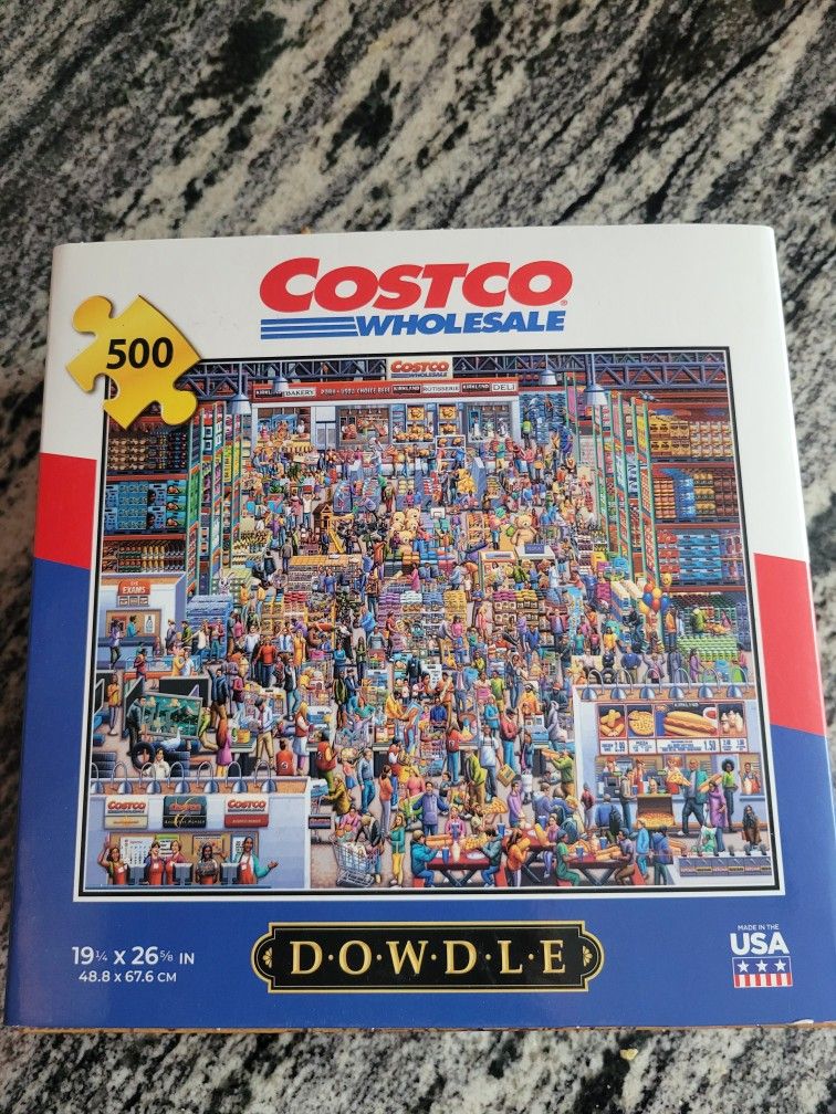 COSTCO WHOLESALE 500PC JIGSAW PUZZLE. POSTER INCLUDED.