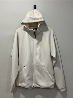 ASRV Men’s COOLEVER Sliverplus Hoodie Ivory Cream Small