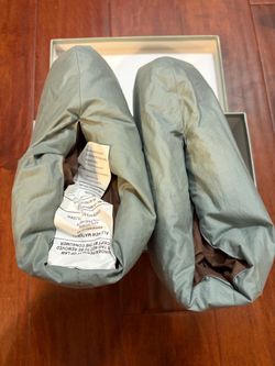 Vintage Restoration Hardware Foot Duvet Down Feather Slippers L/XL 2006 NOS