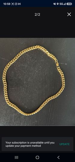 Gold  plated  28inch chain