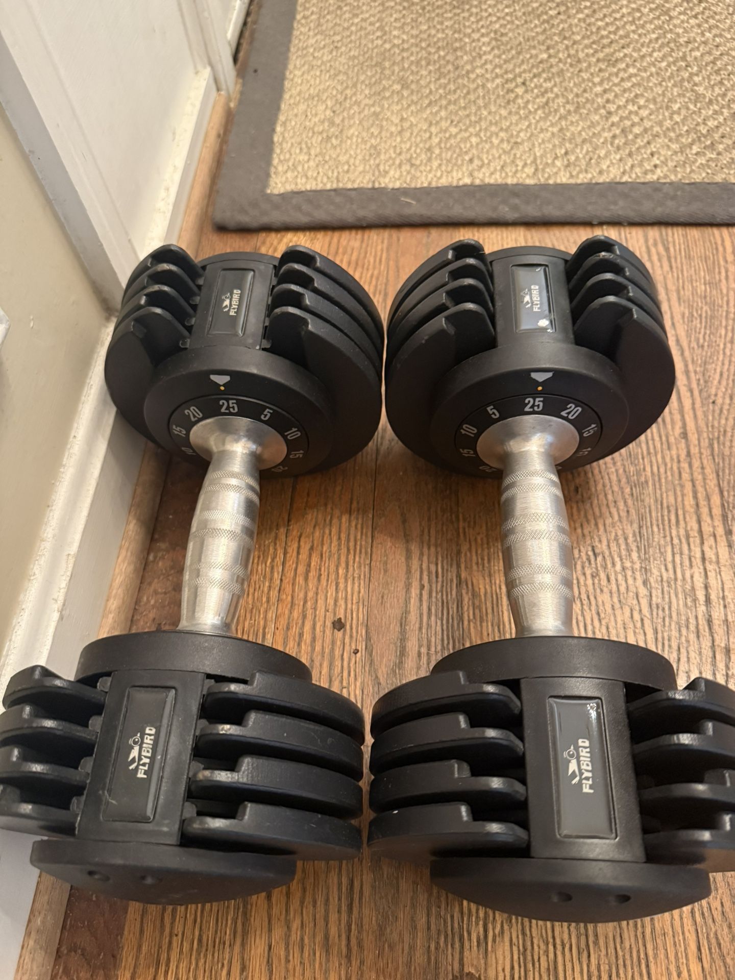 Flybitd Adjustable 25lb Dumbbells